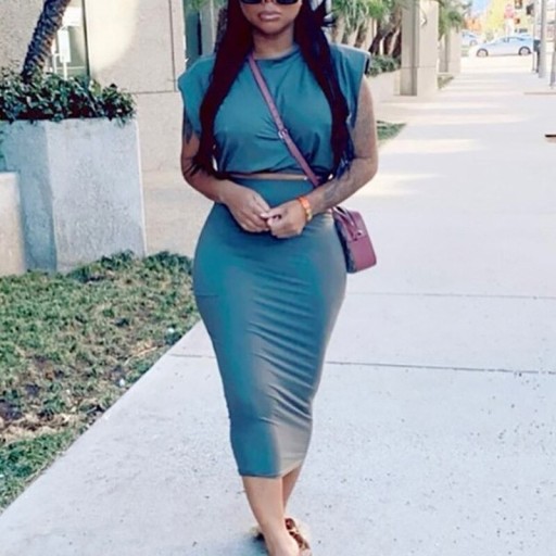 Női crop felső és szoknya B1104