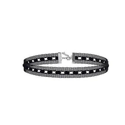 Női csipkés choker kapoccsal 32 + 5 cm nyaklánc fekete csipke stílusos kiegészítő mindennapi viselethez és társadalmi eseményekhez