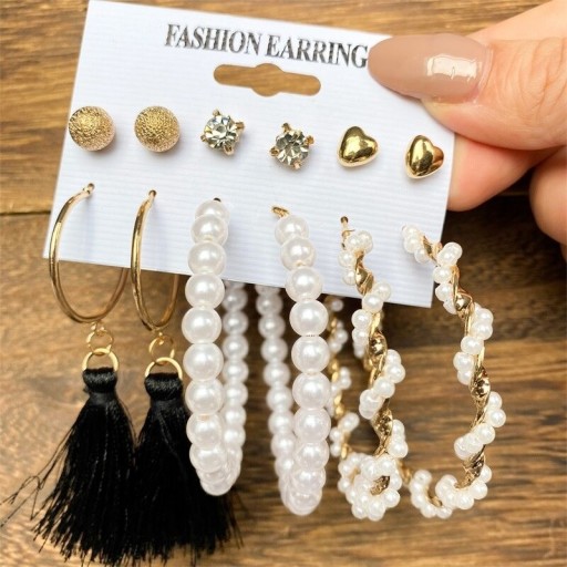 Női fülbevaló 6 pár G1323