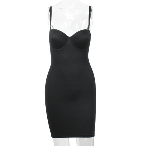 Női karcsúsító ruha Push-up csészékkel Varrat nélküli rugalmasan formáló ruha Térd felett modellező ruha karcsú sziluetthez Bodycon ruha nőknek