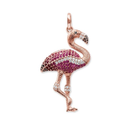 Női medál flamingóval