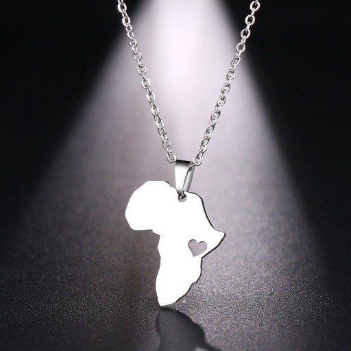 Női nyaklánc Afrikával D208