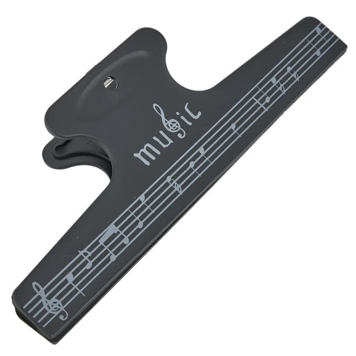 Notowy klip 150 x 50 mm Uniwersalny uchwyt na kartki Silna sprężynowa klamra ABS czarny stojak na nuty Akcesoria dla muzyków