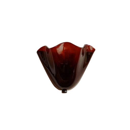 Nowoczesna lampa ścienna 28 x 20 cm żelazo i szkło E14 10 W ciepłe białe światło 220 V wtyczka EU do salonu i sypialni