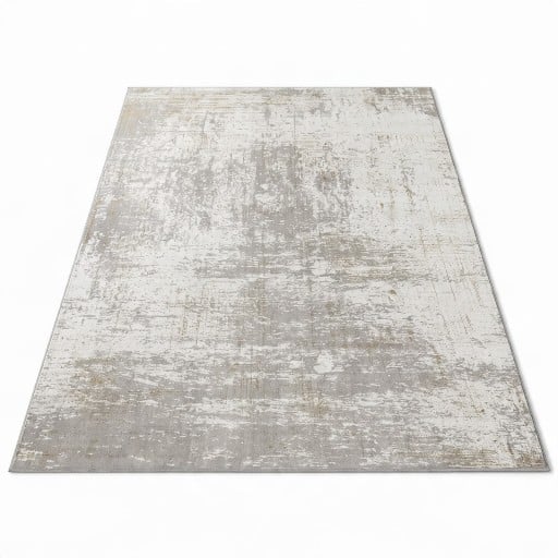 Nowoczesny szary dywan w melanżu do salonu 120 x 80 cm Polyesterowy Dywan o nieregularnym wzorze do salonu i sypialni