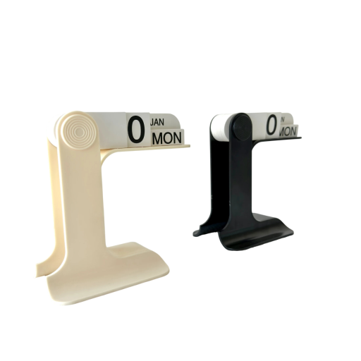 Nowoczesny wieczny kalendarz 16,5 x 15,5 cm Minimalistyczny obrotowy kalendarz na biurko Ręczne ustawienie daty Designerska dekoracja biurowa