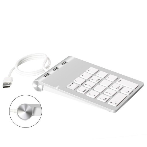 Numerická klávesnica USB HUB K371