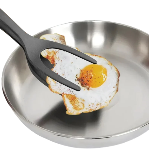 Nylon keukendraaitang 31 x 8,5 cm Hittebestendig Ergonomische handgreep Antiaanbaklaag Ideaal om te grillen en te frituren
