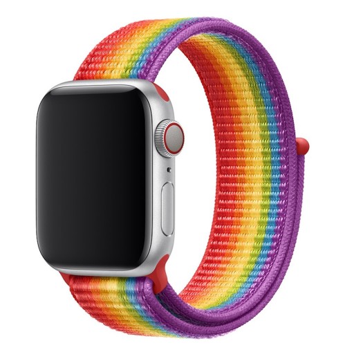 Nylon kleurrijke band voor Apple Watch 42 mm / 44 mm / 45 mm
