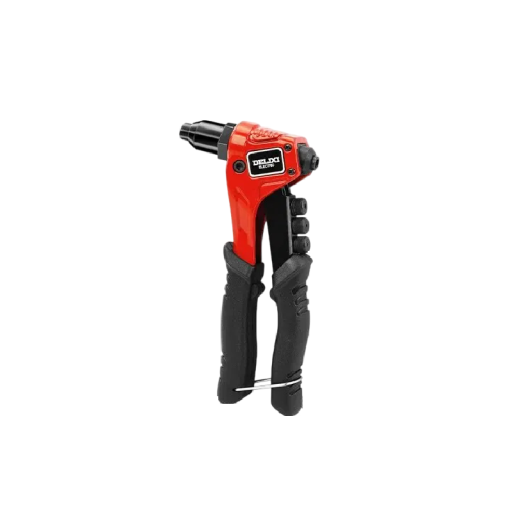 Nýtovací pistole ruční 8" pro nýty 2,4–4,8 mm 200 mm legovaná ocel černo červená pro montáž a spojování materiálů