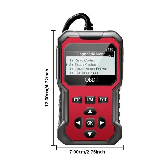 OBD2-felkodsläsare för bilar och lastbilar Bluetooth Elm327 iOS Android ABS SRS Real Data Chip V410