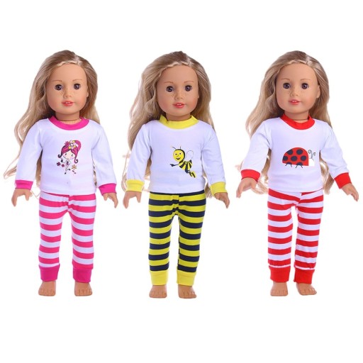 Oblečenie pre bábiku pruhovaný