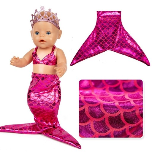 Oblek morskej panny pre bábiku A26