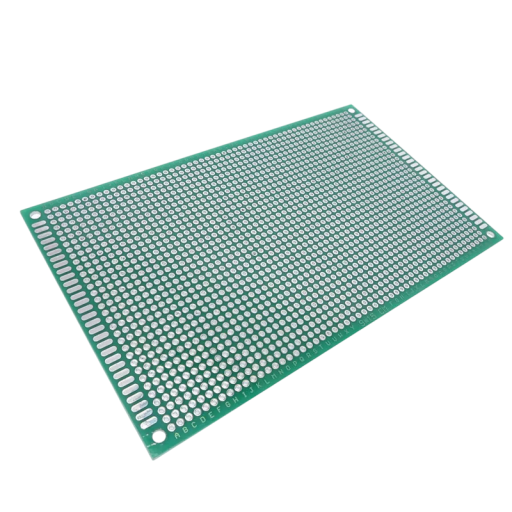 Oboustranná univerzální prototypová deska plošných spojů 9 x 15 cm PCB deska s plošnými spoji Standardní rozteč 2,54 mm Průměr otvoru 1 mm