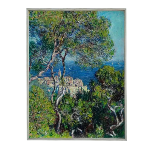 Obraz na zeď 20 x 30 cm Impresjonistyczna pobřeżna krajobraz Monet inspiracja Artystyczny druk na płótnie dekoracyjny plakat bez ramy