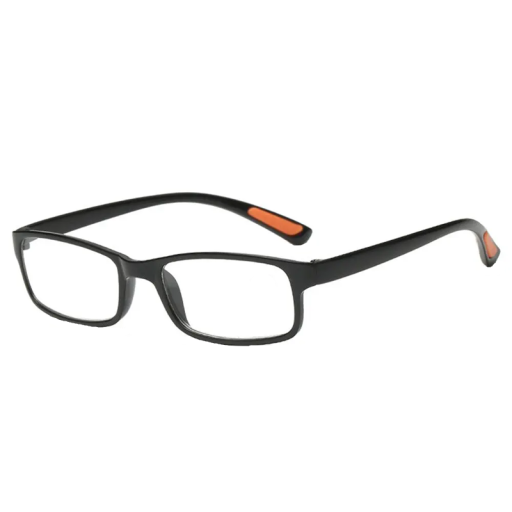 Occhiali da lettura neri in plastica +1,00 con filtro per luce blu Occhiali resistenti in TR90 Materiale leggero Comfort di utilizzo Protezione per gli occhi