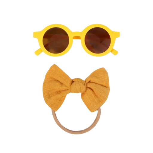 Occhiali da sole per bambini con fiocco