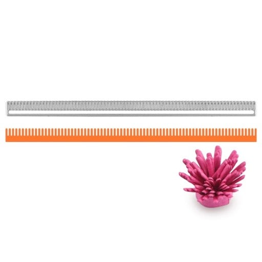 Ocelová vyřezávací šablona proužek pro květiny 18,2 x 1,1 cm kovová cutting dies s úzkými výřezy pro scrapbooking papírové tvoření