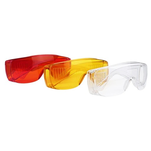 Ochelari de protecție din plastic pentru laboratorul dentar și albirea dinților cu protecție împotriva luminii UV și a luminii de întărire pentru utilizare stomatologică
