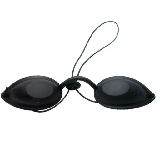 Ochelari de protecție pentru laser Protecția ochilor Curea ajustabilă Material moale Negri Pentru tratamente IPL și LED Îndepărtarea tatuajelor și albirea dinților