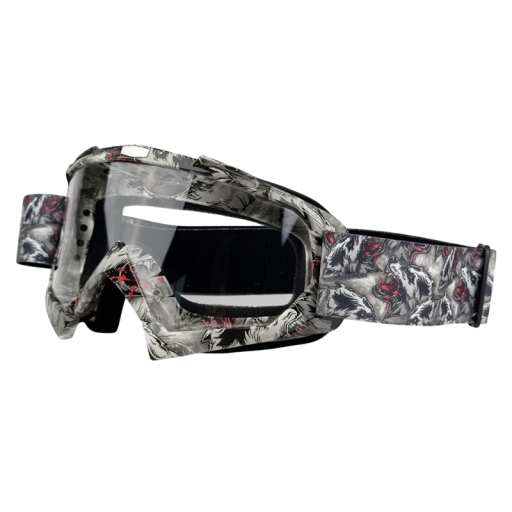 Ochelari de protecție pentru motociclete cu sticlă transparentă 18 x 11 cm Ochelari de motocicletă anti-vânt Ochelari anti-praf pentru condus și sporturi în aer liber