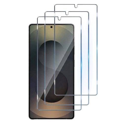 Ochranné sklo pre Samsung Galaxy S25 3 kusy Tvrdené sklo na displej proti poškriabaniu Priehľadné Výrez pre kameru Odomykanie odtlačkom prsta