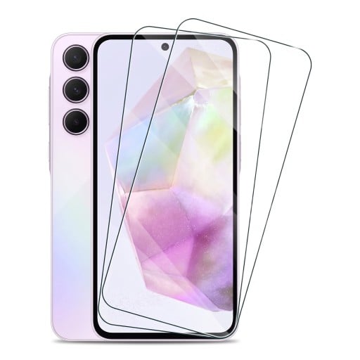 Ochrannie szkło Samsung Galaxy A15 Twardość 9H Kompatybilne z etui 2 szt Odporne szkło hartowane HD Ochrona wyświetlacza telefonu przed zarysowaniami