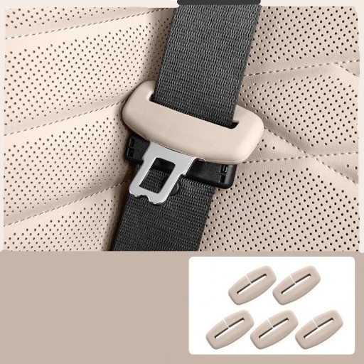 Ochranný kryt spony bezpečnostního pásu do auta silikonový 5 ks 7,8 x 3,8 cm ochrana přezky proti poškrábání interiéru vozu