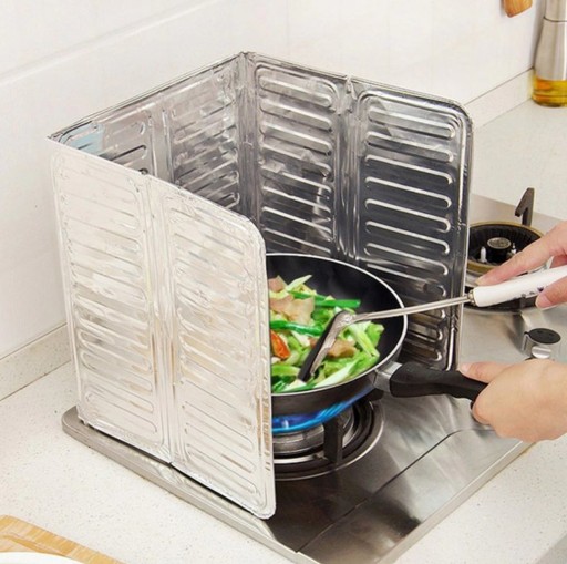 Ochrona kuchenki i ściany kuchennej przed rozpryskami