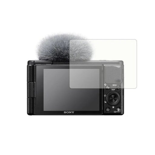Ochronne szkło hartowane do ekranu aparatu Sony ZV-1 ZV-1 II ZV-1F ZV-E10. Twarde, przezroczyste szkło. Trwała ochrona przed zarysowaniami