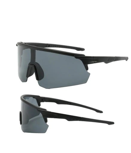 Óculos de sol desportivos 1058 31 g estrutura e lentes em PC proteção UV contra ofuscamento Óculos de ciclismo espelhados para corrida