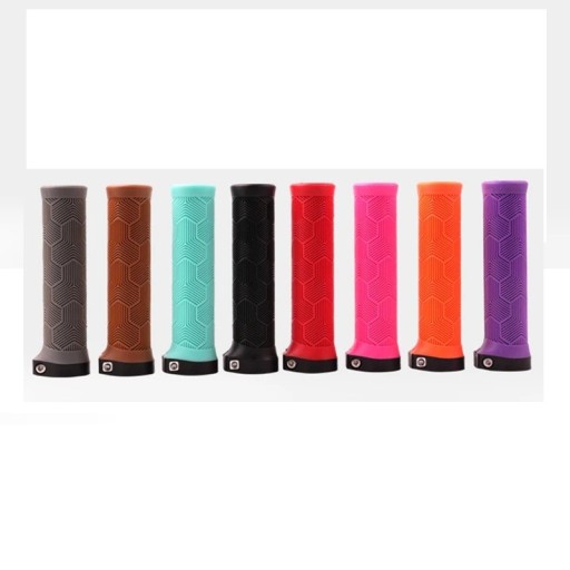 ODI Lock-on Bicycle Grips 13 x 34 x 32 mm Ergonomic Rubber Handles with Wing Anti-slip Grips for Handlebars 22.2 mm Aluminium Alloy Travel Folding Bikes