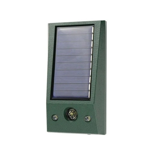Odstraszacz kotów i gryzoni ultradźwiękowy 12 x 6,5 cm Odstraszacz zwierząt solarny do ogrodu Zielony Opakowanie kartonowe G1016