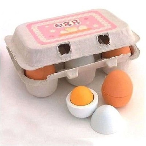 Œuf en plastique 6 pcs