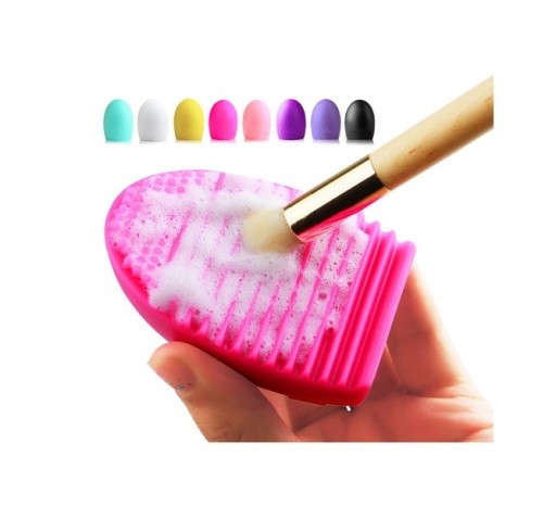 Oeuf en silicone pour le nettoyage des pinceaux