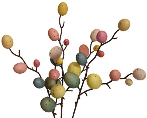 Œufs de Pâques sur branche - 3 pcs