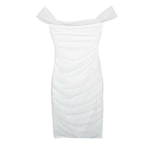 Off-shoulder cocktailklänning