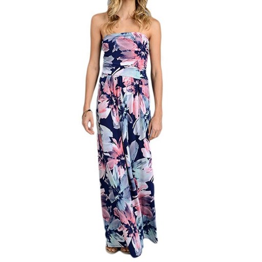 Off-shoulder jurk met bloemenmotief