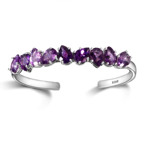 Offenes Damenarmband Amethyst