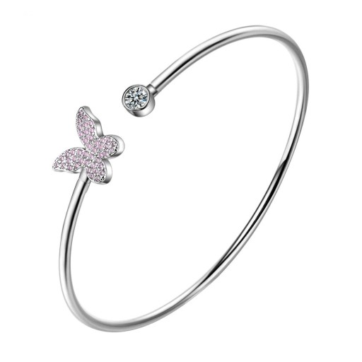 Offenes Damenarmband mit Steinen H129