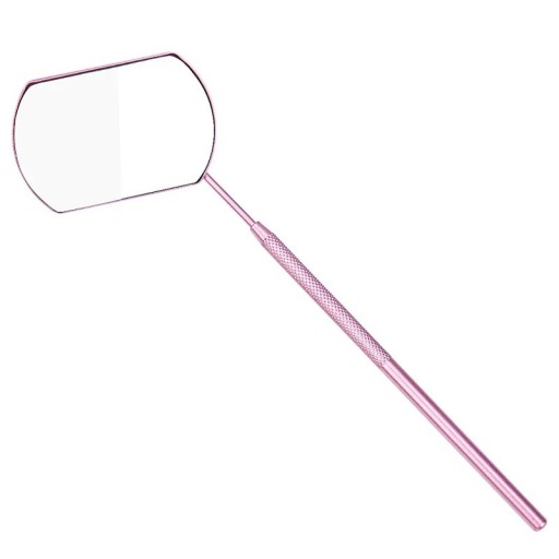 Oglindă pentru extensii de gene, mâner lung de 14,5 x 6 x 4 cm, oglindă cu mărire, instrument cosmetic pentru grefarea genelor false