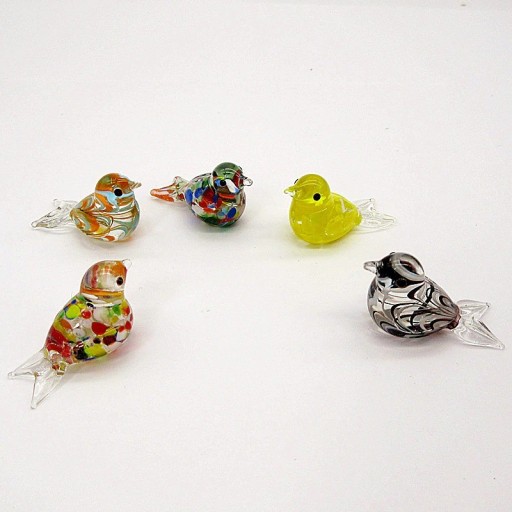 Oiseau décoratif en verre