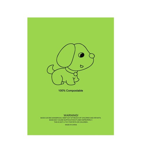 Økologiske hundeafføringsposer 8 ruller