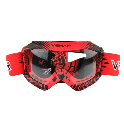 Okulary motocyklowe dziecięce 16 x 8,5 cm Szkło przezroczyste PC z ochroną UV Elastyczne okulary motocyklowe dla dzieci Materiał TPEE Bezpieczne w noszeniu