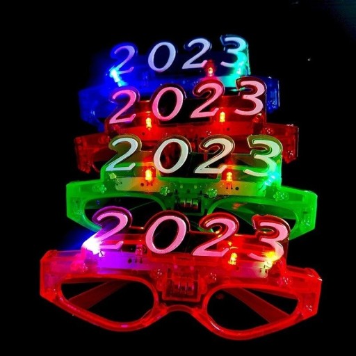 Okulary na imprezę LED 2023 12 szt.