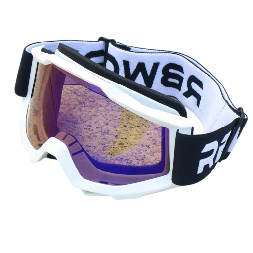 Okulary ochronne motocyklowe z niebieskim szkłem 20 x 10,3 cm Okulary motocyklowe chroniące przed wiatrem i kurzem Stylowe okulary UV do jazdy w dzień i w nocy