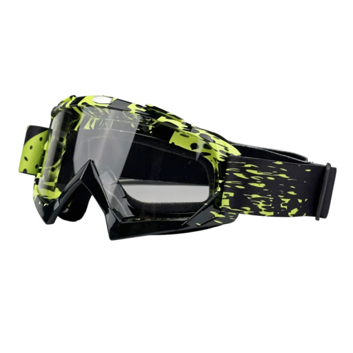 Okulary ochronne motocyklowe z przezroczystym szkłem 18 x 11 cm Okulary wiatroszczelne motocyklowe Okulary pyłoszczelne do jazdy samochodem i uprawiania sportów na świeżym powietrzu