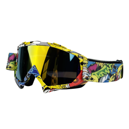 Okulary ochronne motocyklowe z przyciemnianymi szkłami 18 x 11 cm Okulary motocyklowe Przeciw wiatrowi i kurzowi Okulary motocyklowe Kaski Sprzęt motocyklowy
