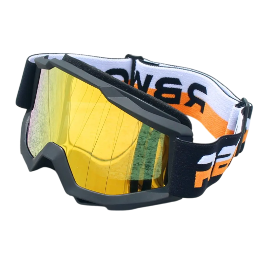 Okulary ochronne motocyklowe z żółtymi szkłami 20 x 10,3 cm Okulary motocyklowe chroniące przed wiatrem i kurzem Żółte szkła zapewniające lepszą widoczność