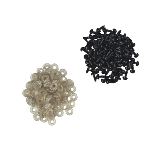 Olhos pretos de plástico para animais de peluche 8 mm 100 pcs Olhos de segurança para fabrico de brinquedos Figuras Fantoches Amigurumi DIY Artesanato